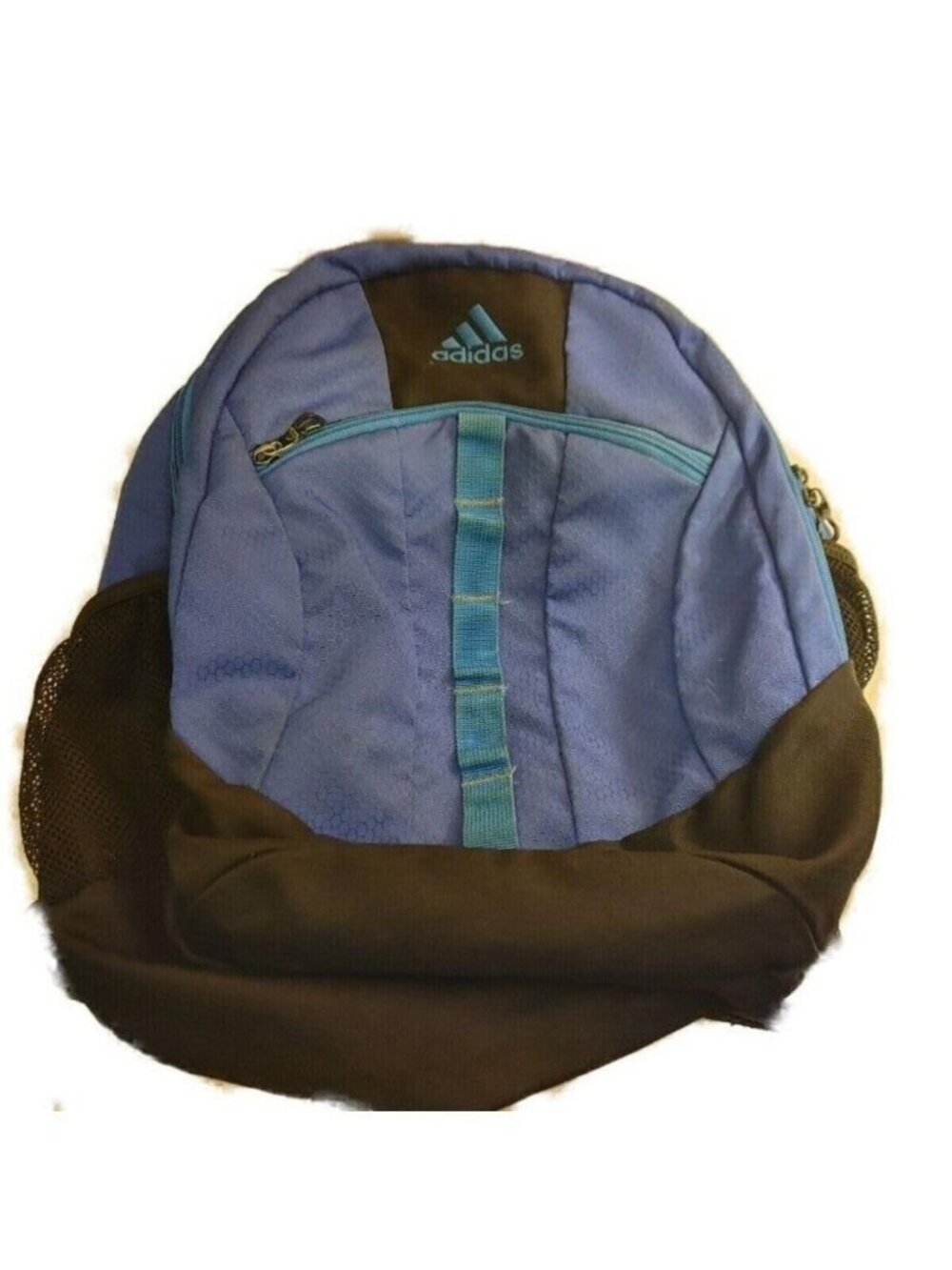 Adidas Stratton II Multi Zip Backpack Book Bag Blue Grade B Good Condition